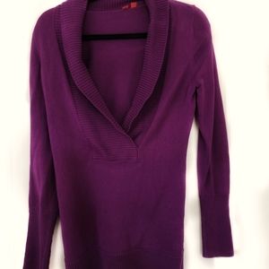 Espirit Plunge Cowl Neck Sweater